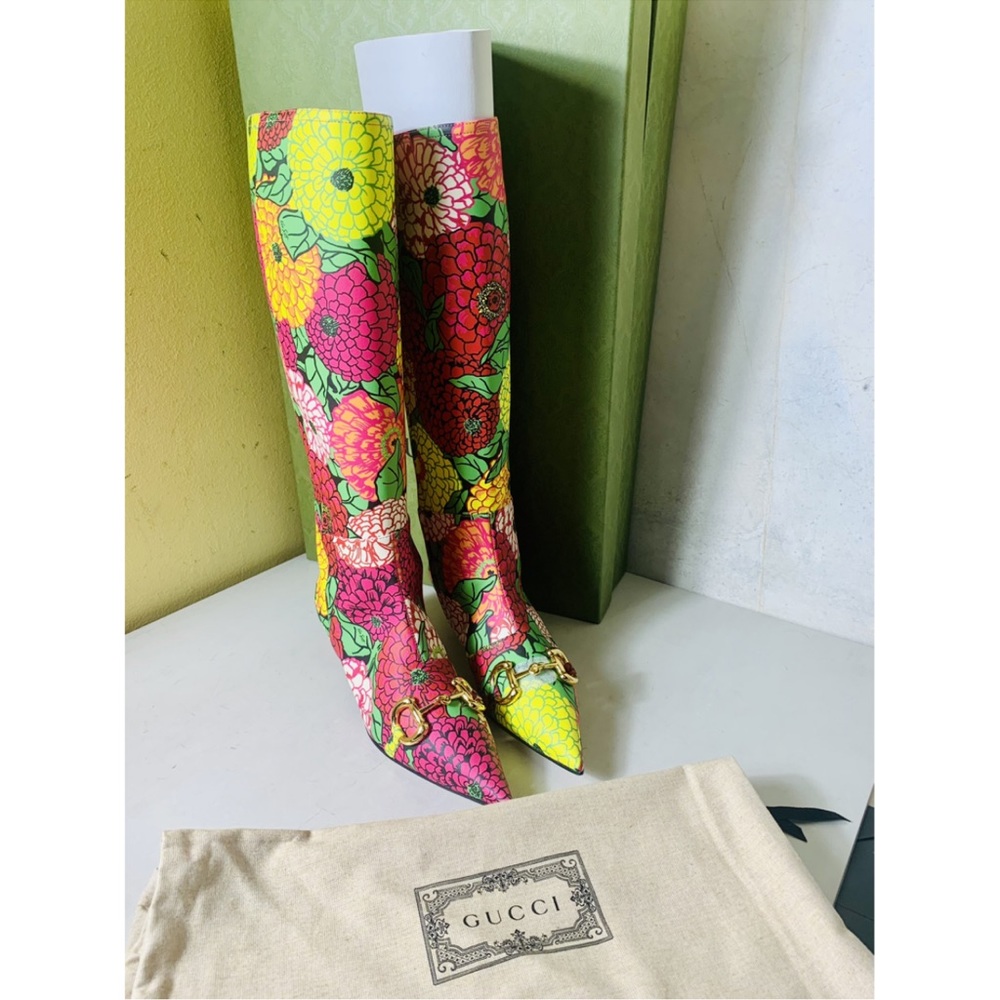 GUCCI FLORAL BOOT - Picture 5 of 7